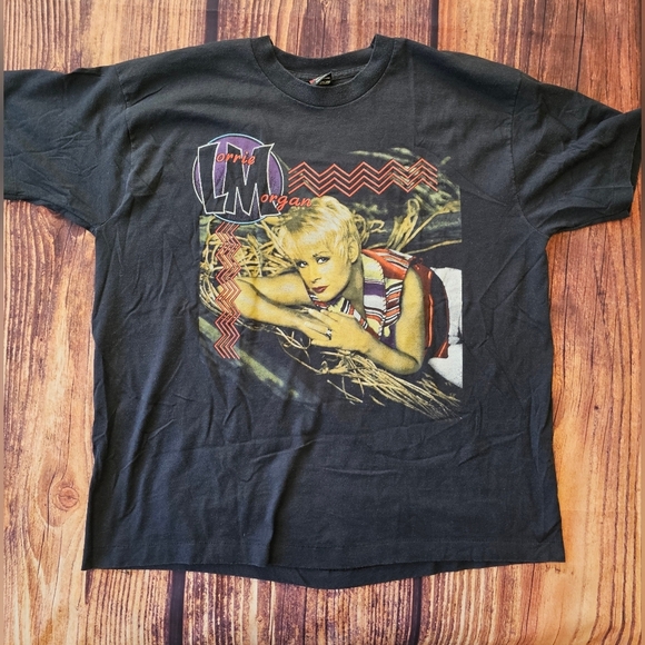 Vintage Lorrie Morgan Women's Tour T-Shirt Size XXL Black w/ front & Back Print - Picture 1 of 6